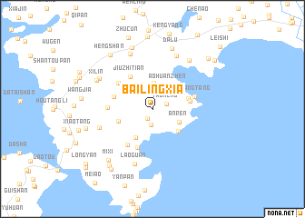 map of Bailingxia