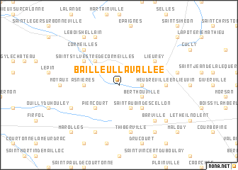 map of Bailleul-la-Vallée