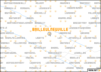 map of Bailleul-Neuville