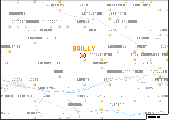 map of Bailly