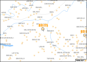 map of Bains