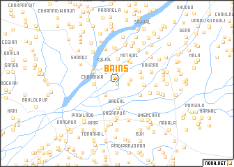 map of Bains