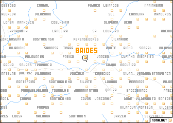 map of Baiões