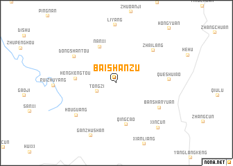 map of Baishanzu