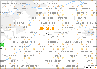 map of Baisieux