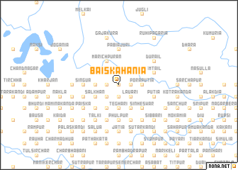 map of Bāiskāhania