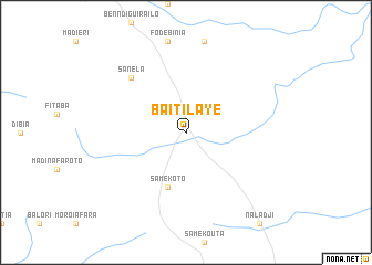 map of Baïtilaye