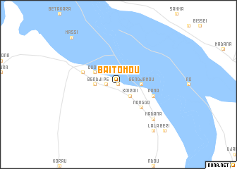 map of Baïtomou