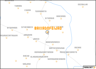 map of Baixa do Feijão