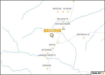 map of Baixinha