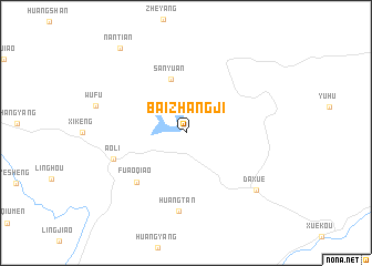 map of Baizhangji