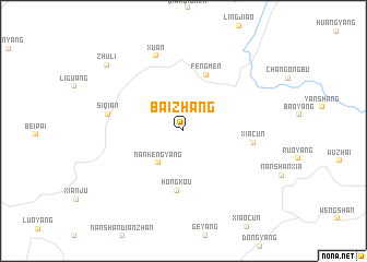 map of Baizhang