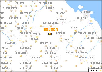 map of Bajada