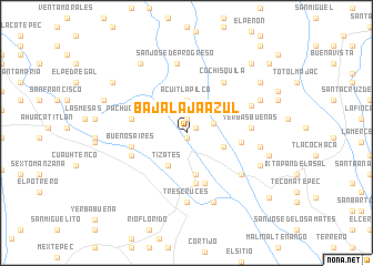 map of Baja Laja Azul