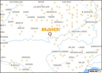 map of Bāj Dheri