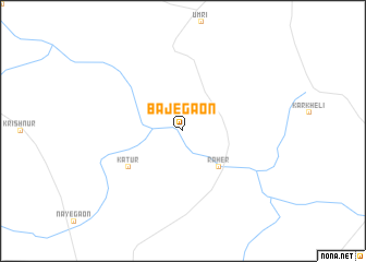 map of Bājegaon