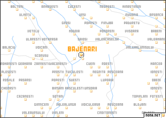 map of Băjenari