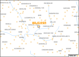 map of Bājgīrān