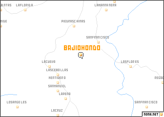 map of Bajío Hondo