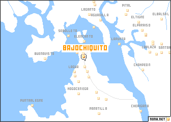 map of Bajo Chiquito