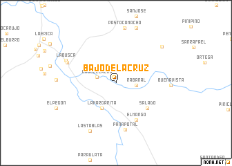 map of Bajo de la Cruz