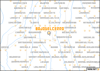 map of Bajo del Cerro