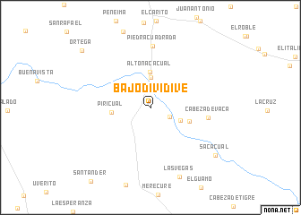 map of Bajo Dividive