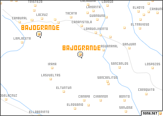 map of Bajo Grande