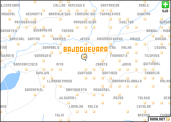 map of Bajo Guevara