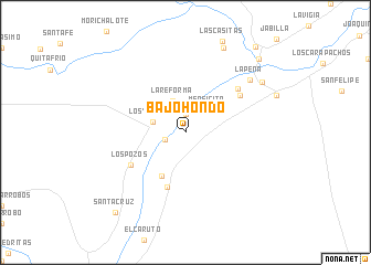 map of Bajo Hondo