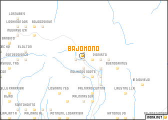 map of Bajo Mono