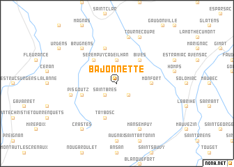 map of Bajonnette