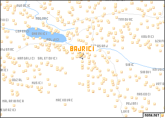 map of Bajrići