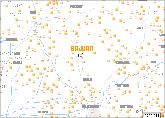 map of Bajūān