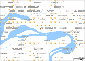 map of Bakadagy