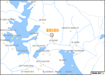 map of Bak‘ah