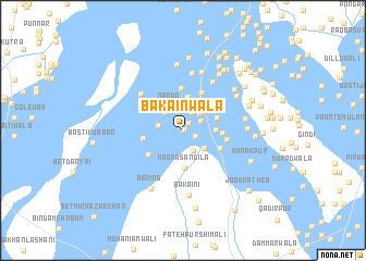 map of Bakāinwāla