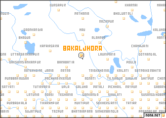 map of Bākaljhora