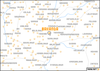 map of Bakanda