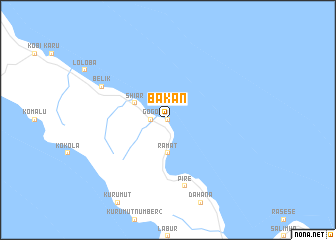 map of Bakan