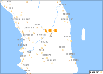 map of Bakao