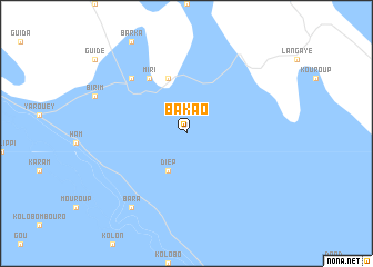 map of Bakao