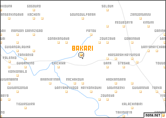 map of Bakari