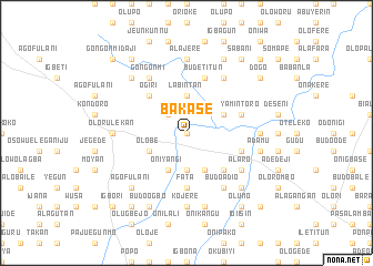 map of Bakase