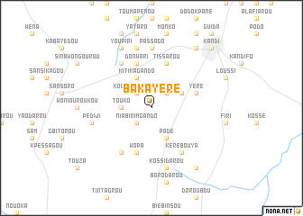 map of Bakayéré