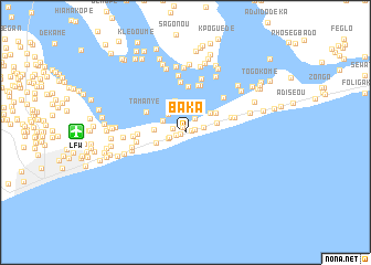 map of Baka