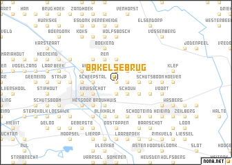 map of Bakelsebrug