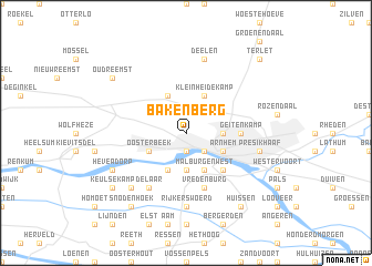 map of Bakenberg