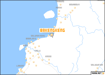 map of Bakengkeng