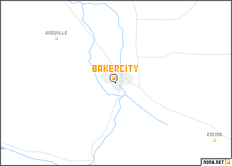 map of Baker City